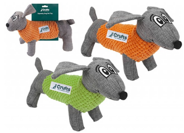 Giant squeaky dog 2024 toy