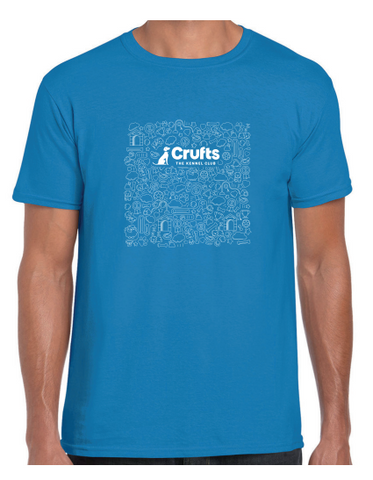 Crufts Doodle Unisex T-Shirt - Sapphire Blue