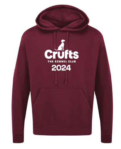 Crufts 2024 Burgundy Hoodie - Unisex