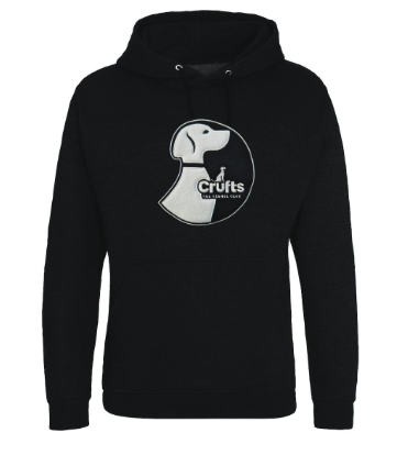 Crufts Benji Unisex Hoodie - Black Smoke