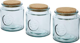 Crufts 3-Piece Recycled Glass Jar Set