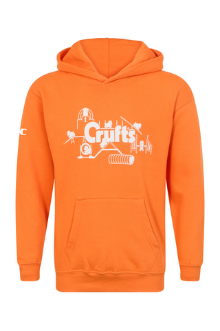 Kids Crufts & YKC Agility Course Hoodie - Orange