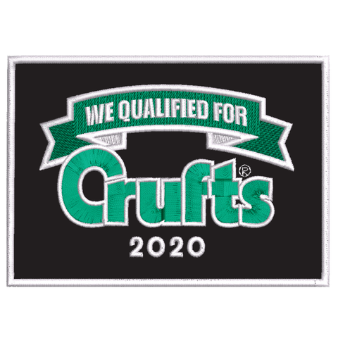 2020 We Qualified For Crufts Sew On Badge