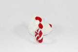 Polar Bear Squeaky Christmas Dog Tug Toy Side View