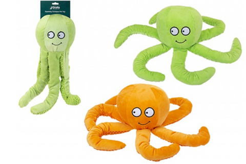 Crufts Large Squeaky Octopus Toy