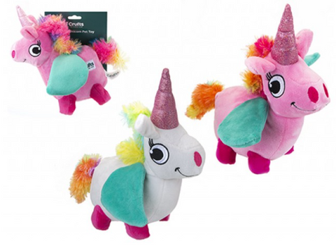 Crufts Squeaky Unicorn Toy