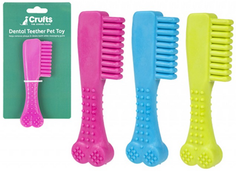 Crufts Dog Teether TPR Tooth Brush
