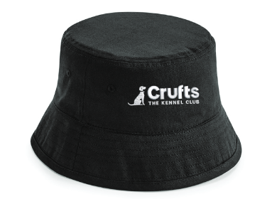 Crufts Black Bucket Hat
