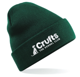Crufts Green Beanie Hat