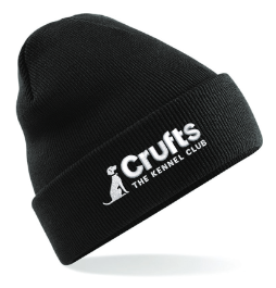 Crufts Black Beanie Hat
