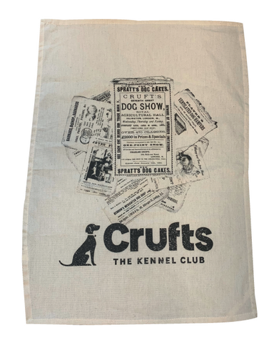 Crufts Retro Tea Towel