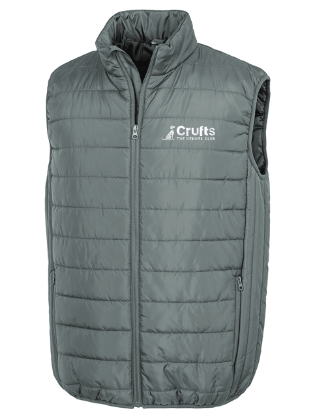 Crufts Grey Padded Gilet - Unisex