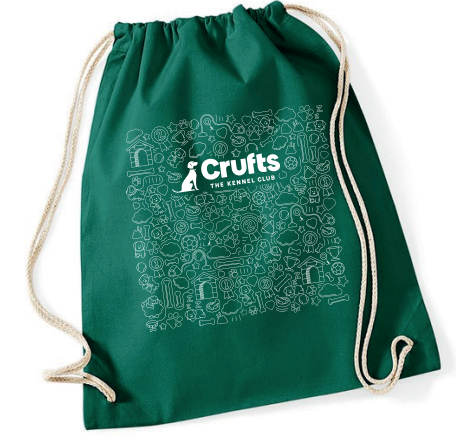 Crufts Doodle Drawstring Bag