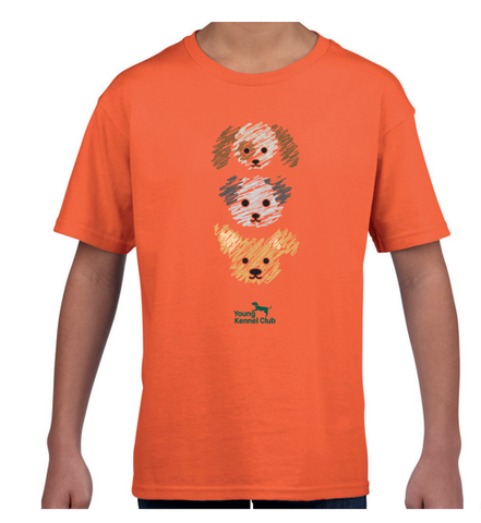 Kids Crufts & YKC Casey T-Shirt - Orange