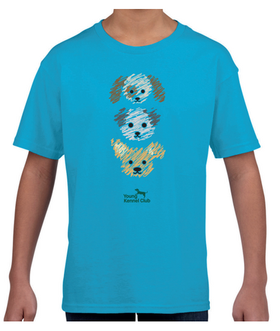 Kids Crufts & YKC Casey T-Shirt - Sapphire Blue