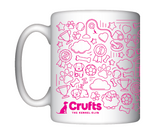 Crufts Doodle Mug - Pink